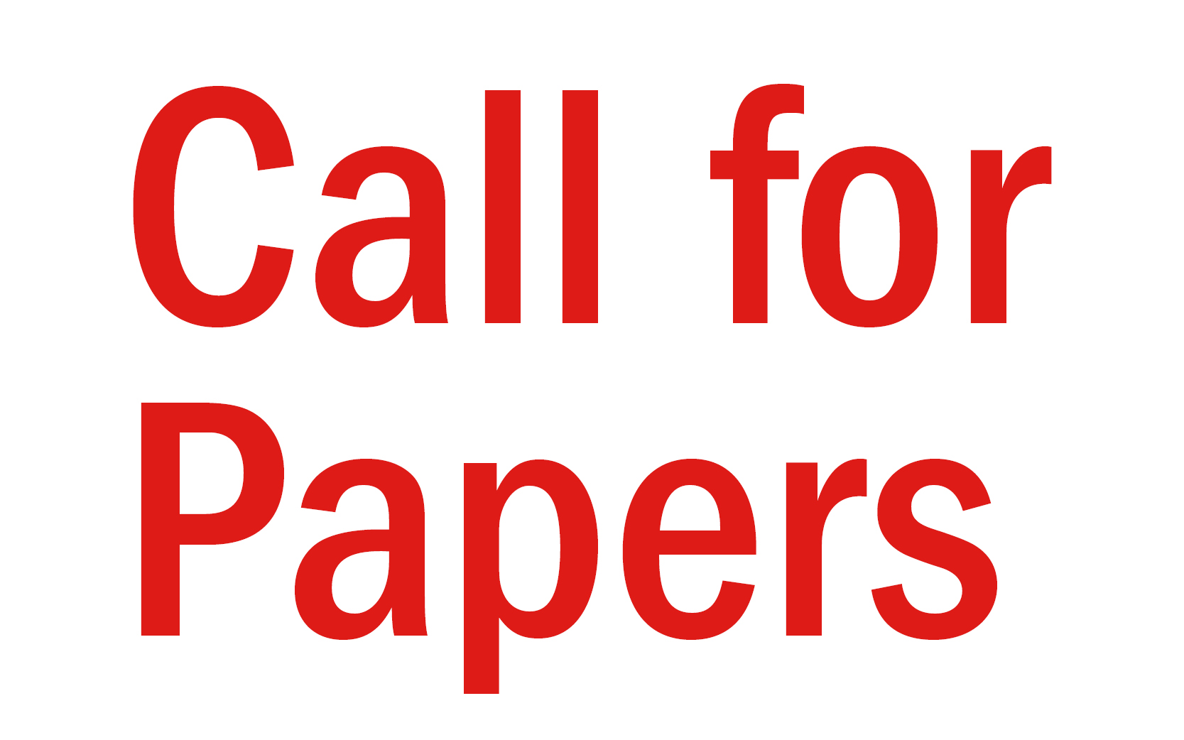 Webbild Call for Papers