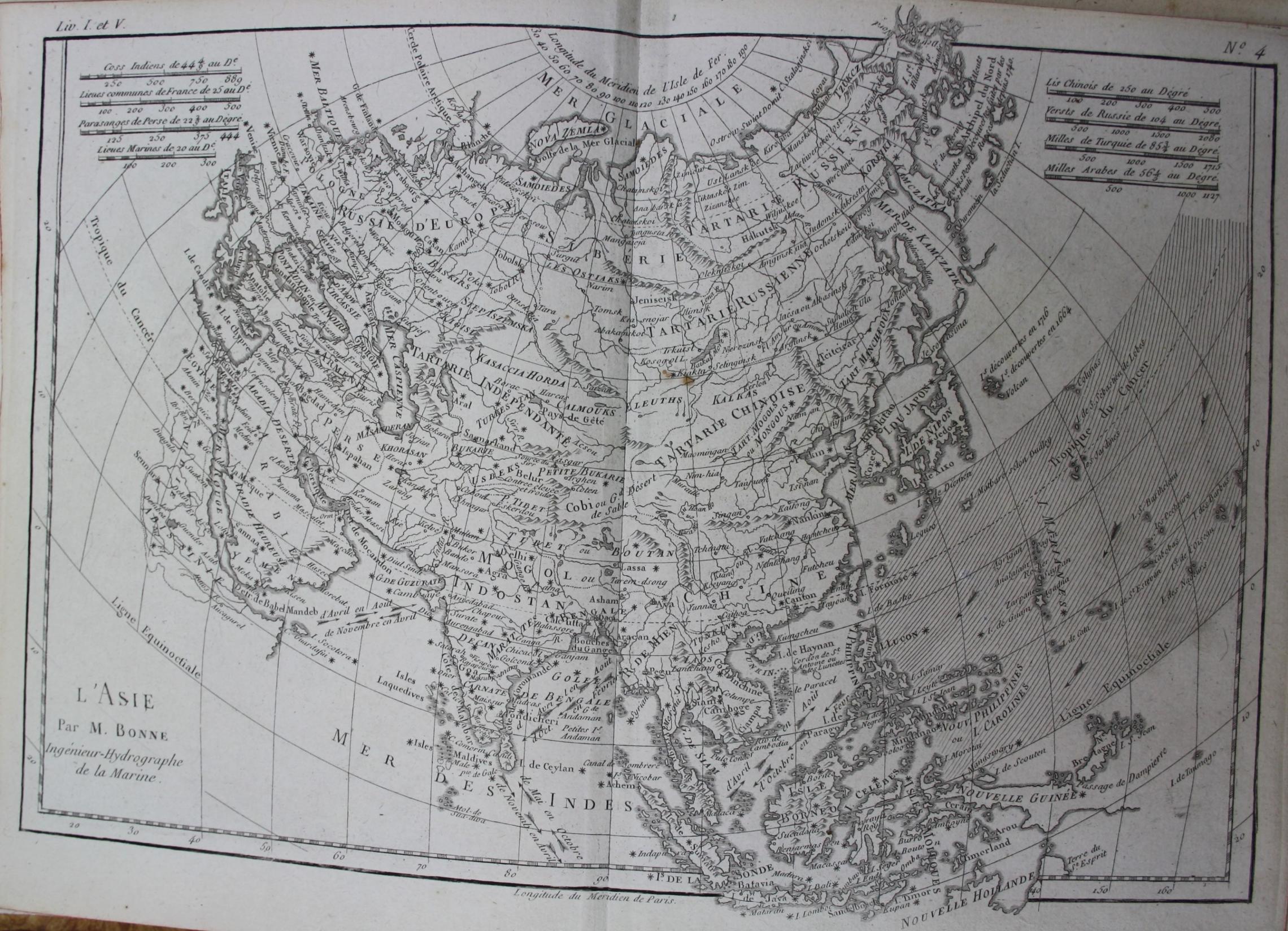 360-Grad Karte von China - Atlas de Toutes les Parties Connues Du Globe Terrestre ... Du Commerce Des Européenes les Deux Indes Gèneve 1780 (Martinus-Bibliothek Mainz, 13/1078) (c) Martinus-Bibliothek