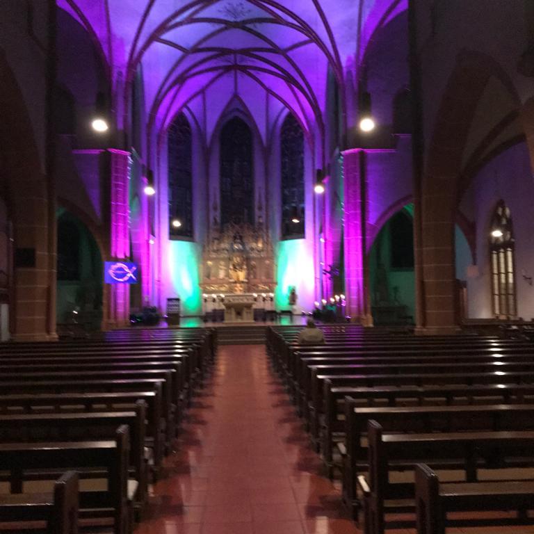 St. Bonifatius - spärisch beleuchtet