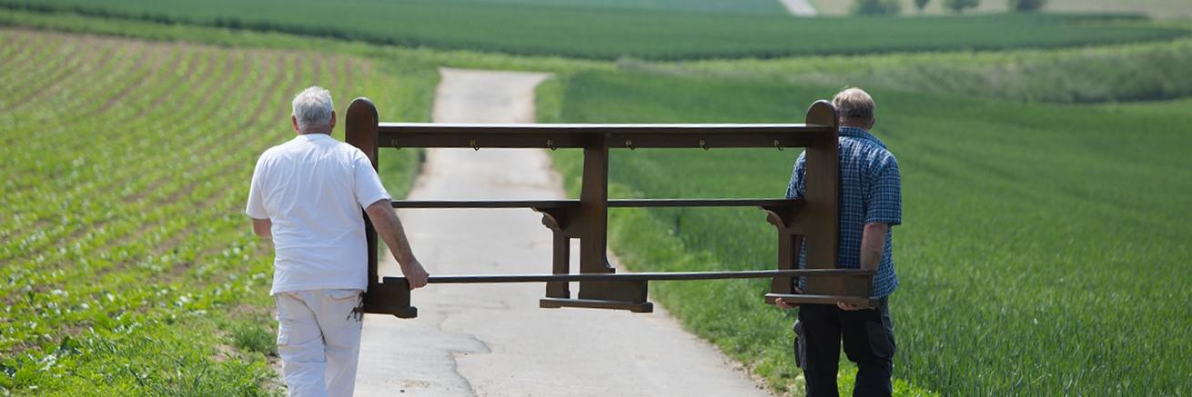 Kirchenbank unterwegs