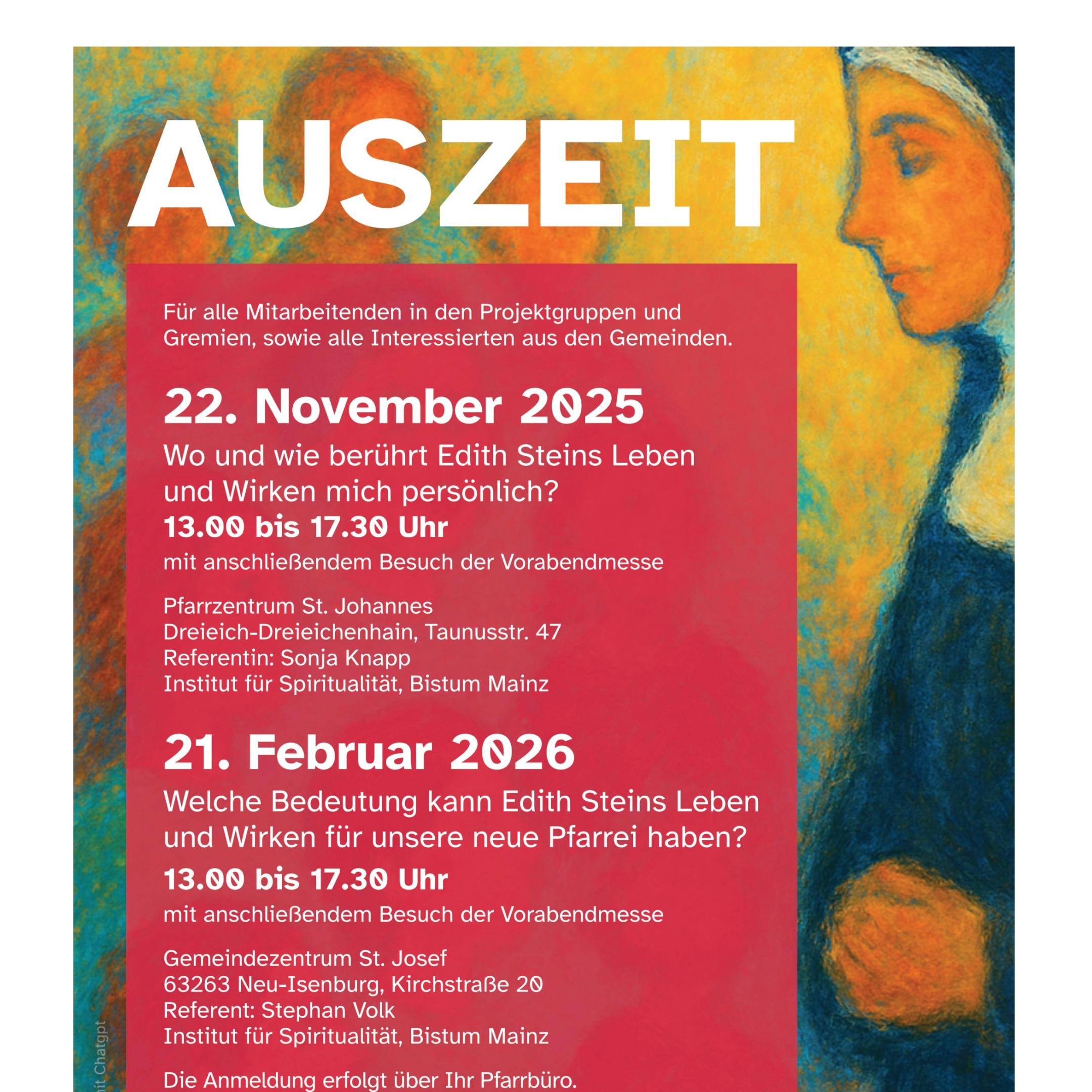 Plakat Auszeit 25 26