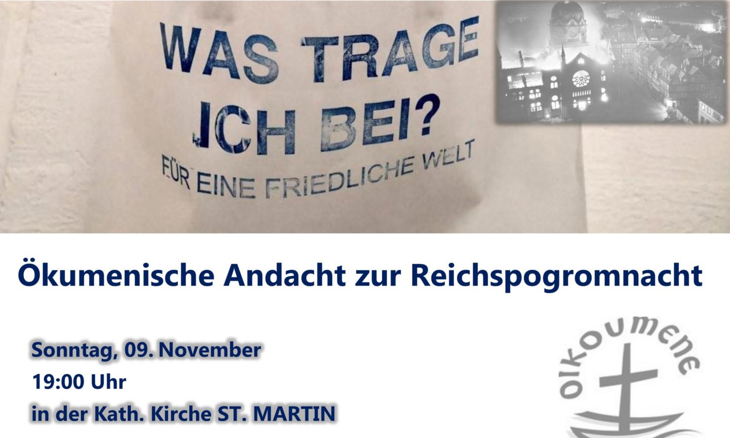 2025_Ökumenische Andacht zur Reichspogromnacht (c) Pfarrei St. Martin