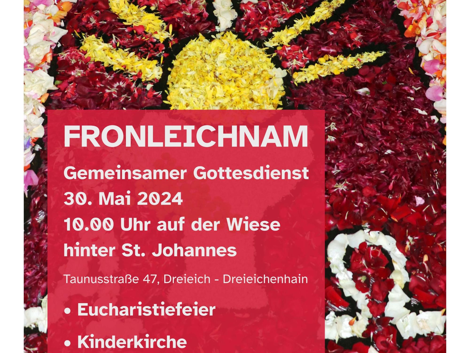 Plakat Fronleichnam (c) PR Dreieich-Isenburg (K. Rose)