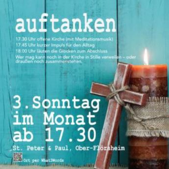 Auftanken Einladung 3. Sonntag im Monat