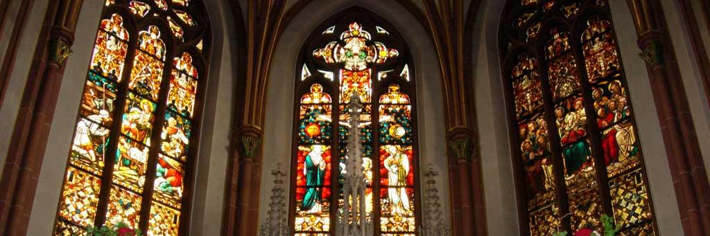 Apsisfenster Pfarrkirche Sankt Pankratius Bürgel Apsisfenster Pfarrkirche Sankt Pankratius Bürgel