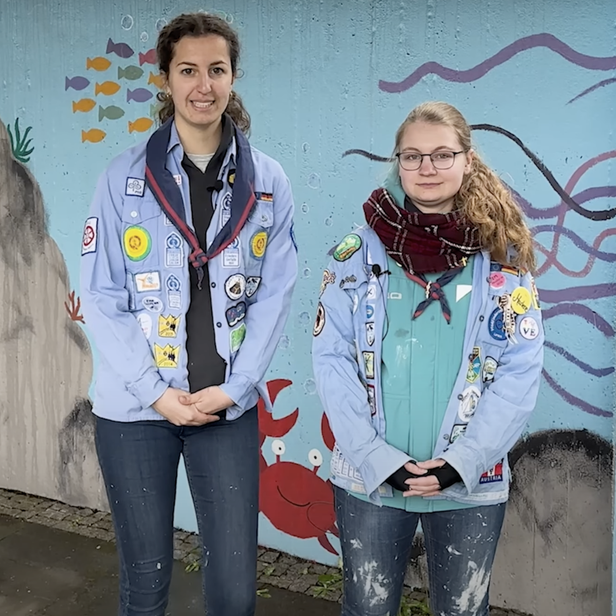 Lorscher Pfadfinderinnen verschönern Waldschwimmbad