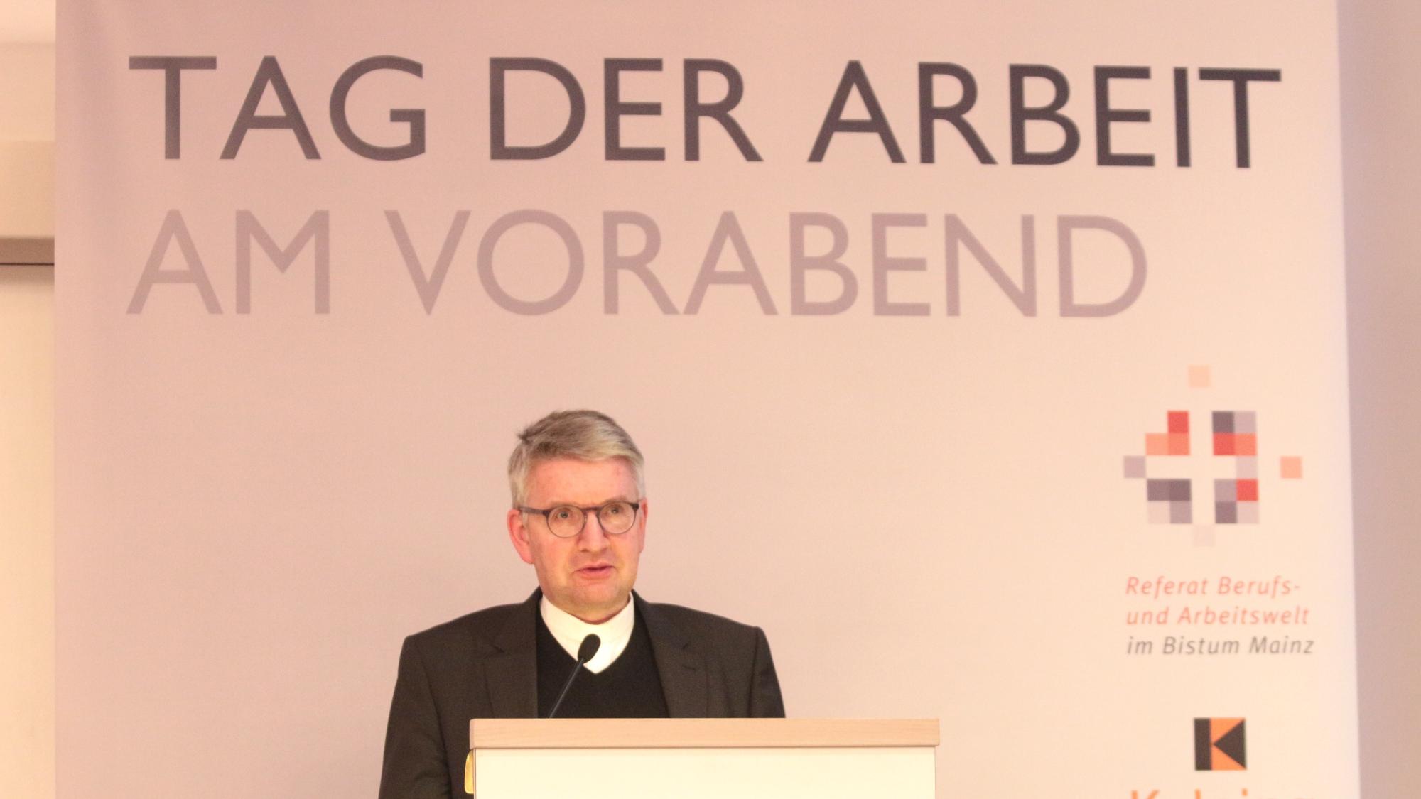 Mainz, 30. April 2024: Bischof Peter Kohlgraf würdigte die Betriebsseelsorge zum 60-jährigen Bestehen.