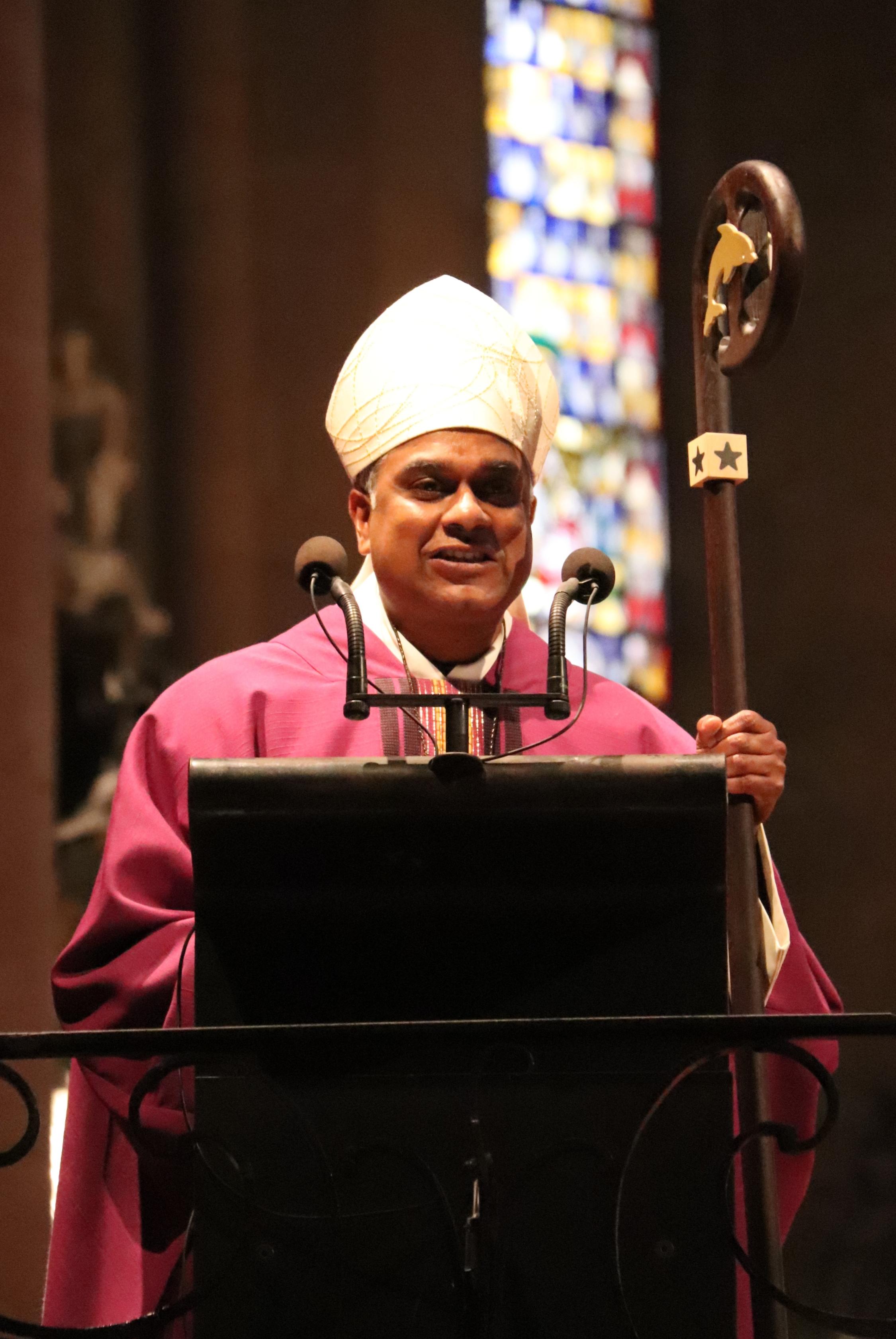 Der neu geweihte Weihbischof richtete Worte des Dankes an die Anwesenden