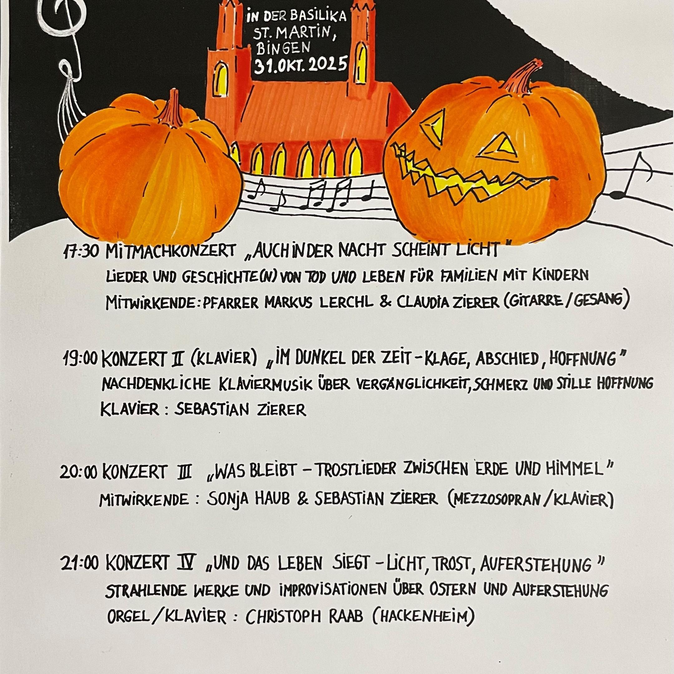 Plakat Halloween in der Basilika