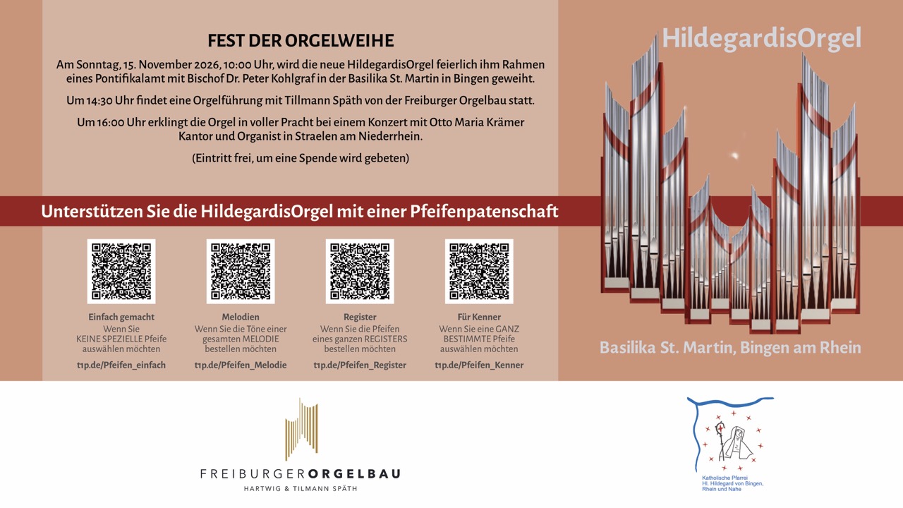 HildegardisOrgel_Orgelweihe & Spenden