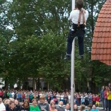 Schulseelsorger am Kran