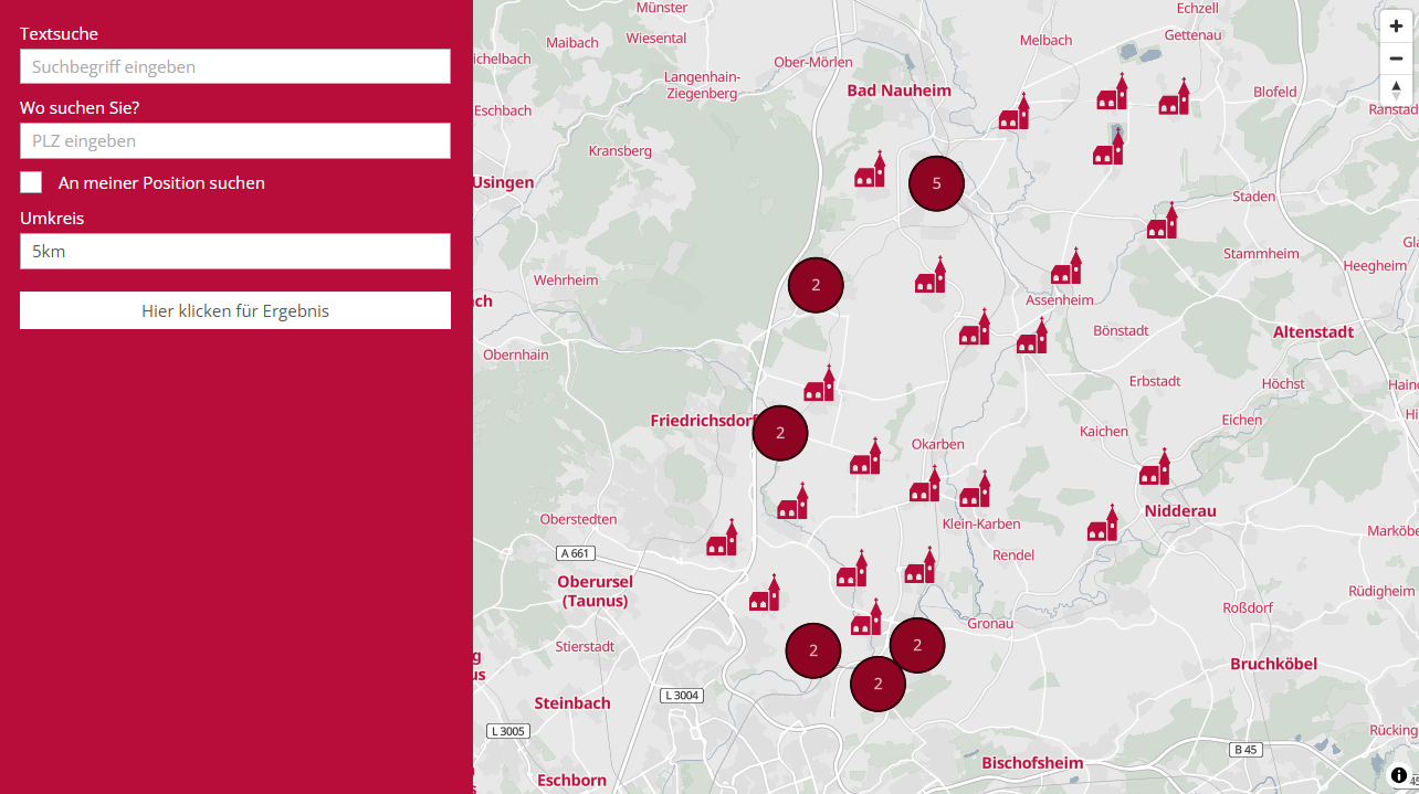 Gottesdienste in Oberhessen