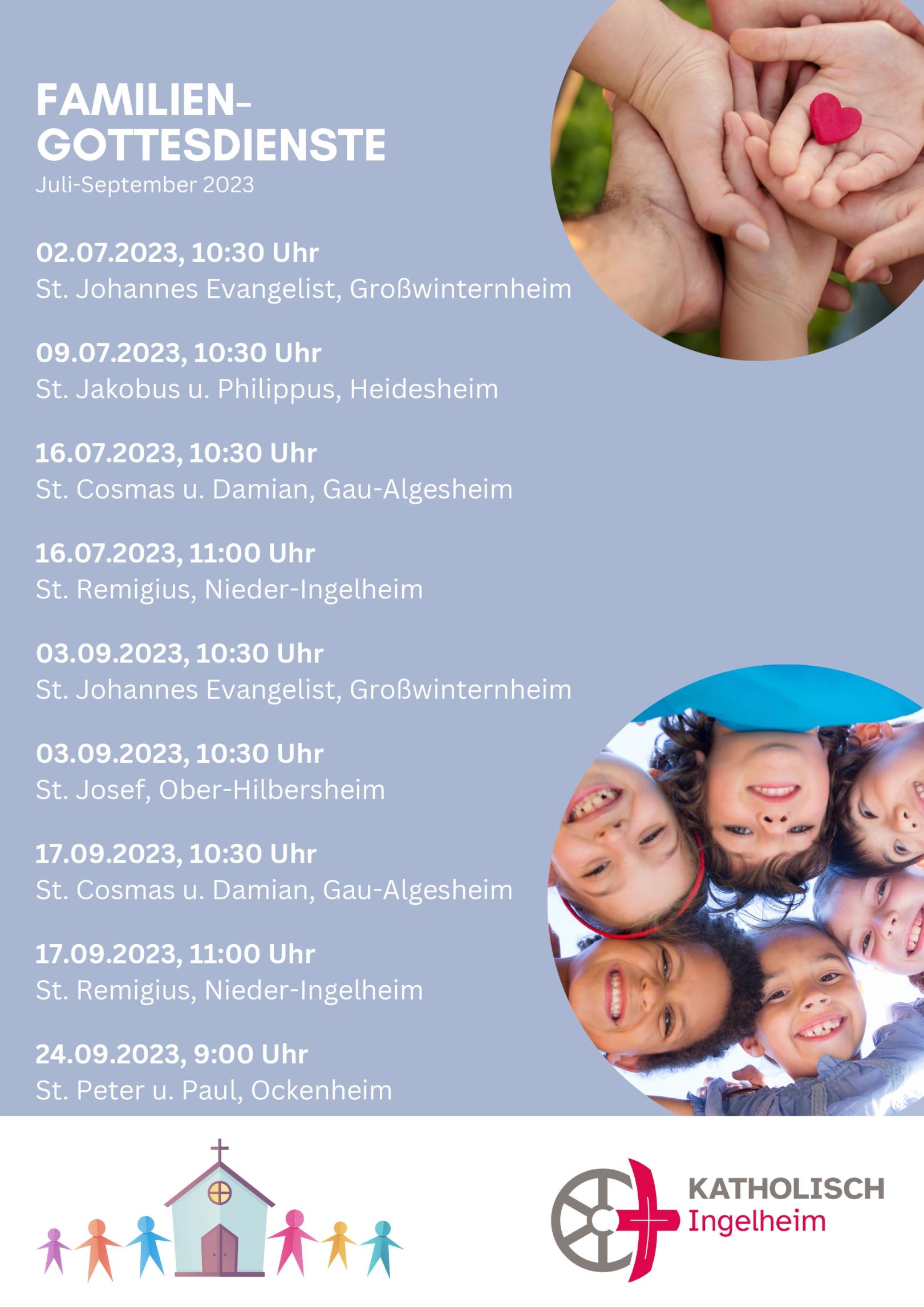 Familien-Gottesdienste 3. Quartal 2023 (c) PR Ingelheim